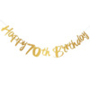 Birthday party Happy Birthday pulls flag, rose golden black gold, 18 40 50 70 birthday banner