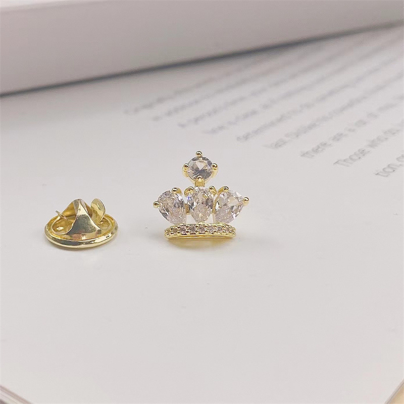 Simple anti-exposición pequeño pecho pin hebilla todo partido Opal collar camisa cardigan collar pin accesorios unisex