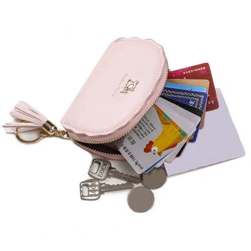 Floral Card Holder for Women - Korean Cute Personality Mini Multi-Card Slot Purse with Fresh Style, Large Capacity Handbag, Simple Design Coin Purse