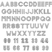 C 68463 Chrome Alphabet Beads DIY Bracelet ��ĸ�� �羳����
