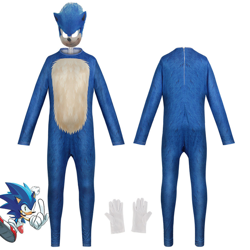 Sonic the Hedgehog cos Children's Stage Performance Costume Halloween Sonic Kid cosplay Game Costume Sonic the Hedgehog cos Children's Stage Performance Costume Halloween Sonic Kid cosplay Game Costume