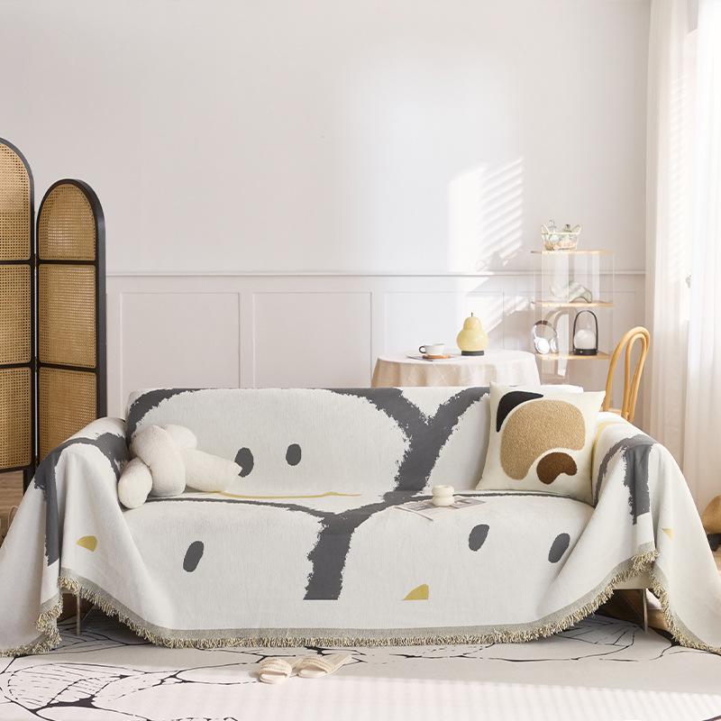 Doble cara gruesa toalla de sofá Schneider antideslizante cuatro estaciones universal de una sola pieza cubierta de sofá cubierta de sofá cojín de tela de cubierta