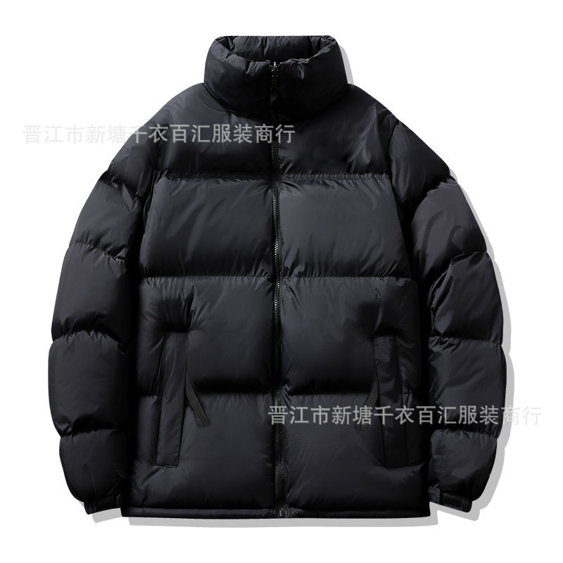 外贸批发男装羽绒棉 棉服男秋冬新款加厚面包服拼色外套棉衣1996