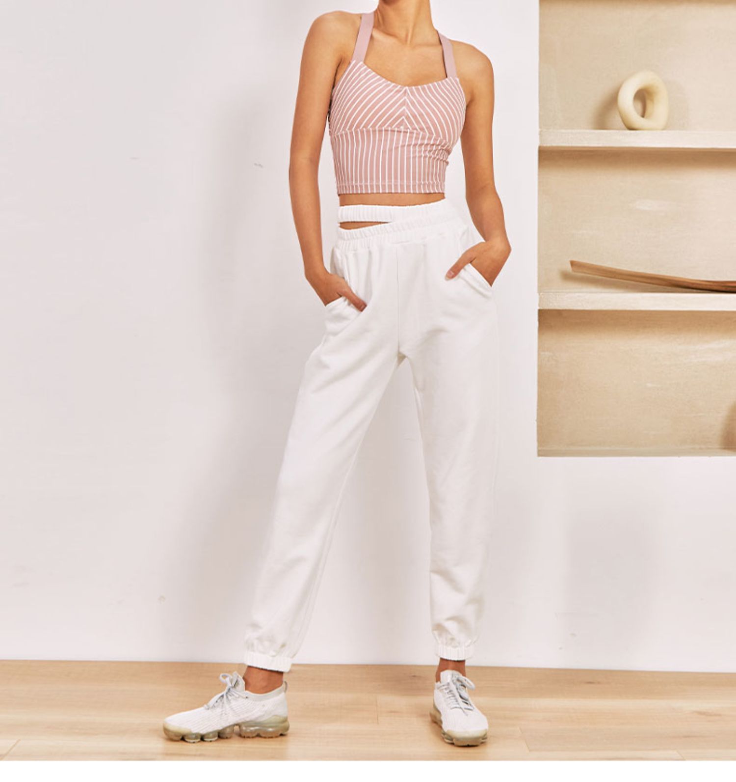 Title 9, Traje de yoga con estampado de rayas para mujer...