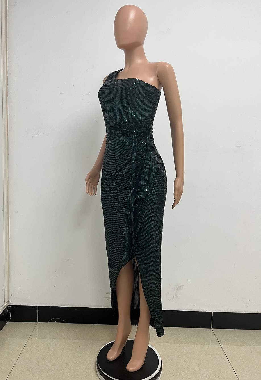 357g Weight Maxi Long Dress Dress Length Type Sleeveless Sleeve Length Sheath Dress Dresses Type Spandex, Polyester Fabric Type High Waist Waist Line Holiday, Daily Occasion Oblique collar Neckline Slim Fit Type Solid Color Pattern Summer Season Women's Gender Elegant, Sexy Style Wholesale Women's Elegant Sexy Solid Color Holiday Daily Oblique Collar Sleeveless Sheath Dress 104