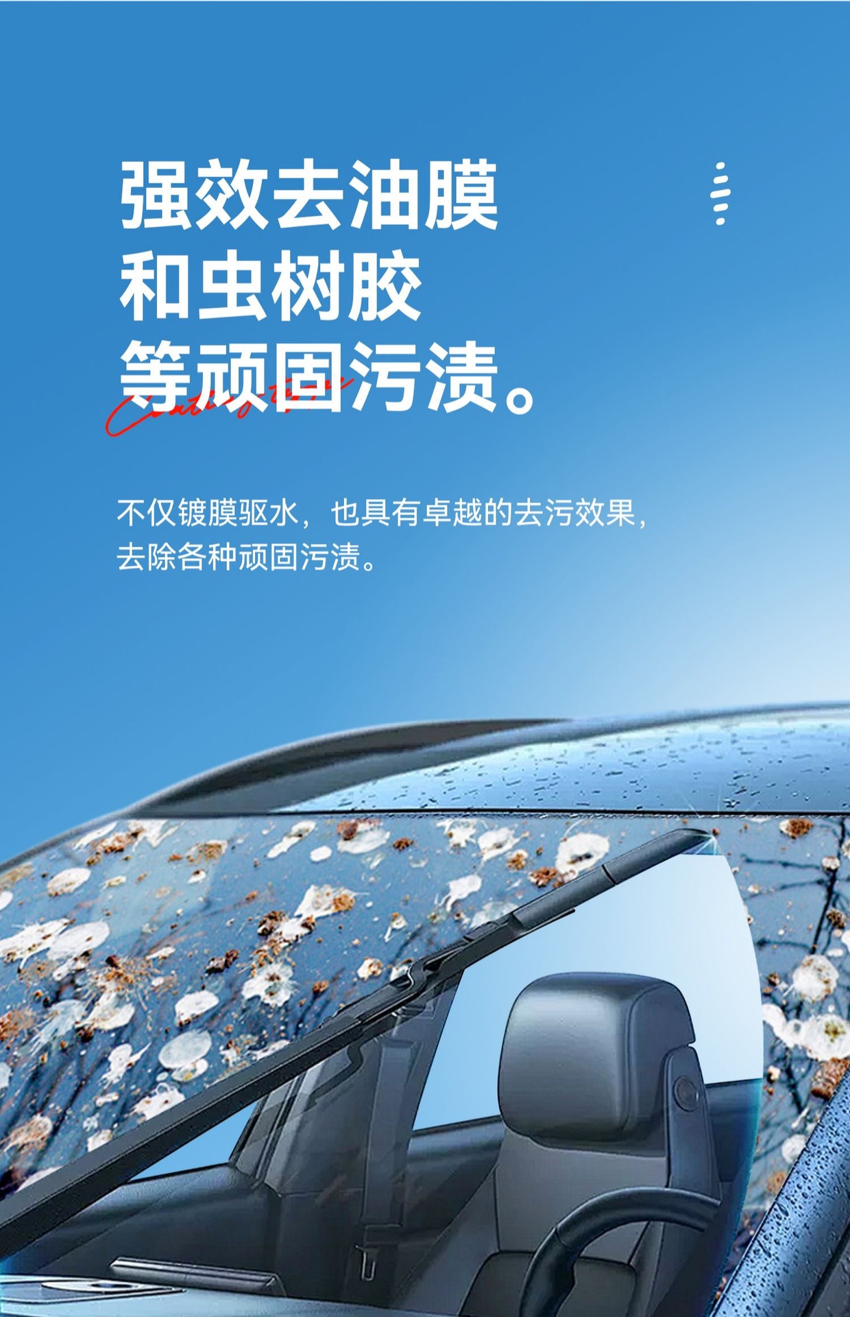 Auto glass water plating crystal four seasons general winter car strong oil film removal agent wiper fluid antifreeze minus 40