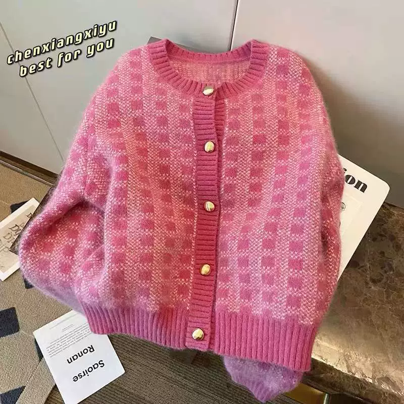 Вязаный осенний короткий свитер, куртка, стиль Chanel, городской стиль, для подростков