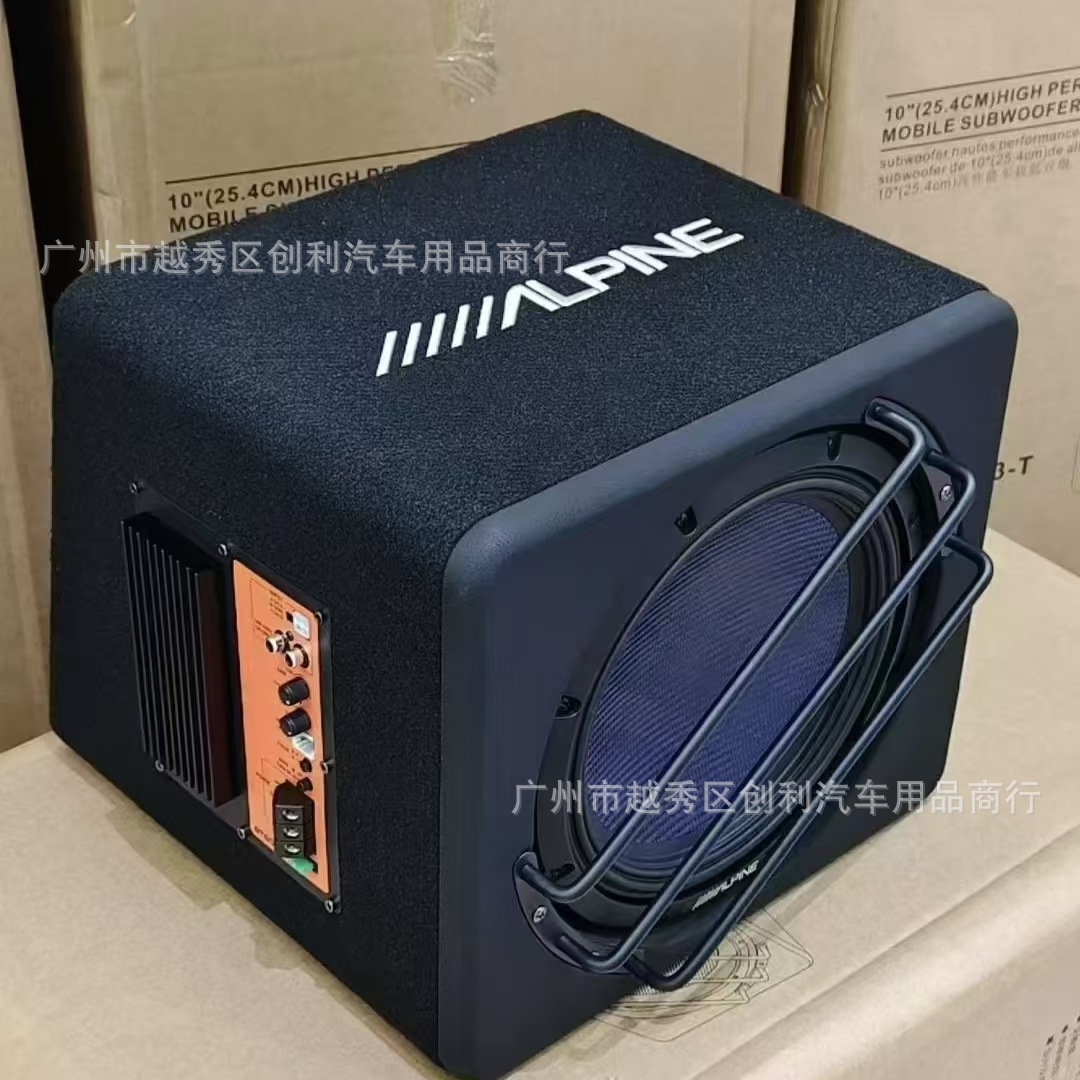 Alpine Ev-100Sw3-T Car Audio Active Subwoofer 10inch Dual Voice Coil Subwoofer Speaker