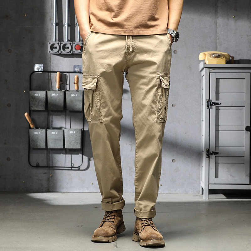 Outdoor Trendy Jogger Pants, Fashionable Simple Workwear Pants, Men's Loose Casual Trousers, Men's Summer Cross-Border Style