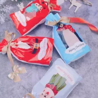 Мешок для печенья Конфеты Мешок Рождество Новый год Lucky Bag West Point Мешок для выпечки Снежинка Хрустящая нуга Подарочная сумка