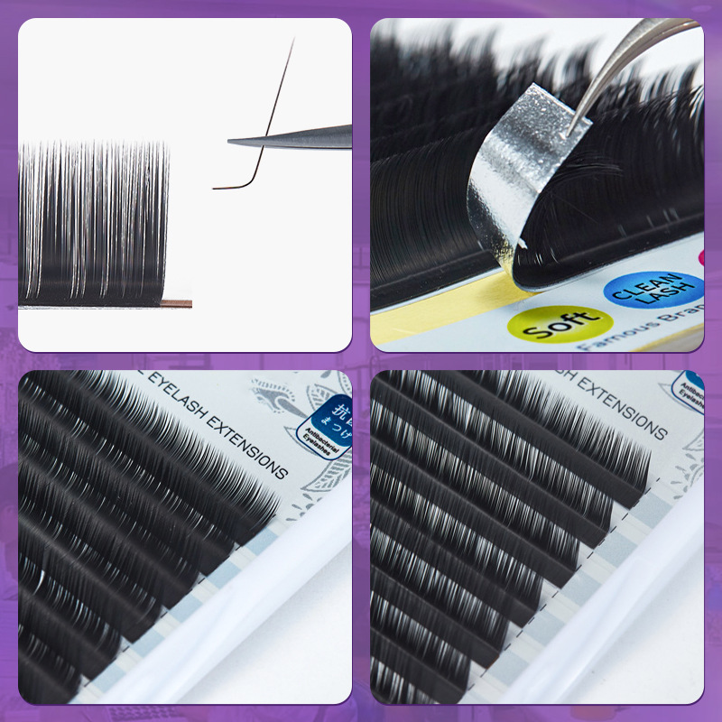 Fábrica de pestañas personalizadas L curvature Fox series caricature suave pestañas falsas natural curvature único pelo redondo en L