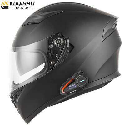 Motosiklet kaskı (dəbilqə) — Safety Gray 3C Certification - matte-black-with-k20-bluetooth-m