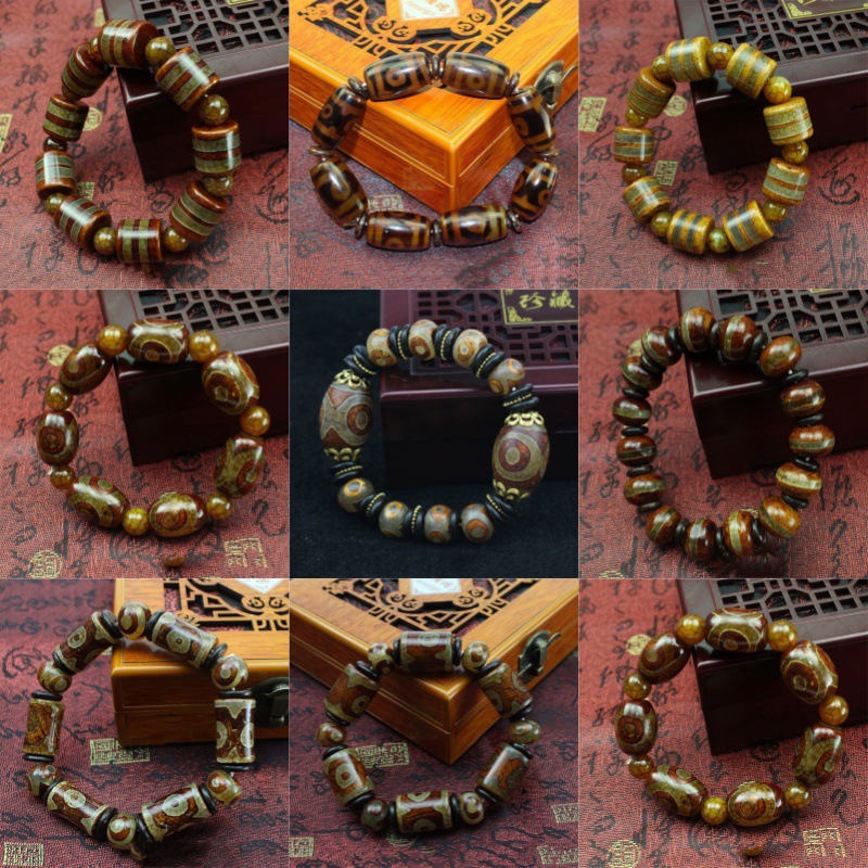 Agate bead bracelet