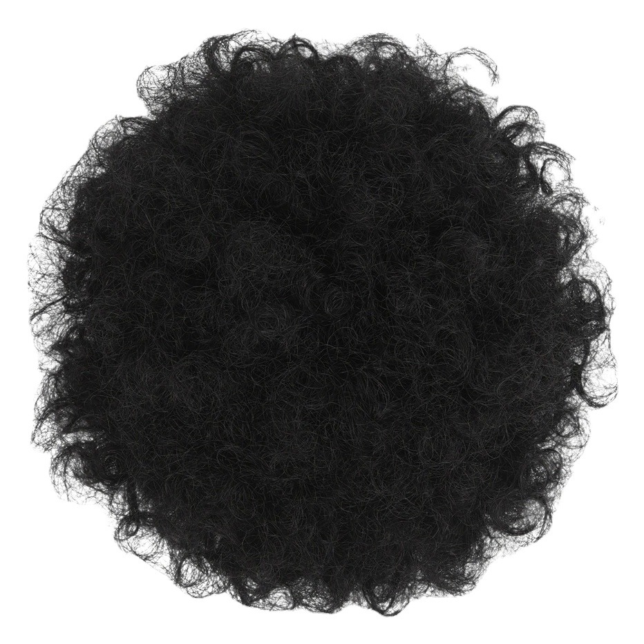 Venta directa bolsa de pelo rizado Comercio exterior peluca Africana bolsa de pelo de alta temperatura Peluca de seda mullida explosión bolsa de pelo