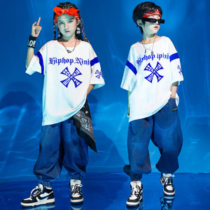 Hiphop Street jazz dance costumes for girls boys hip-hop street dance clothing, jazz gogo dancers dance stage performance clothing for children