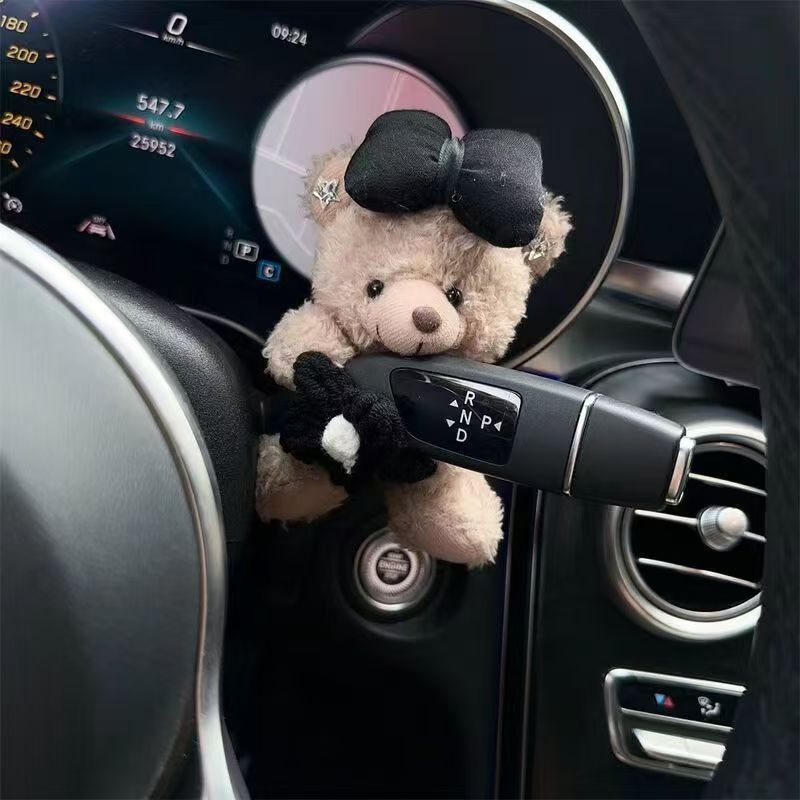 Signal Wiper Cute | Qìchē Car ornaments - gear-shift-decoration-bow-flower-bear