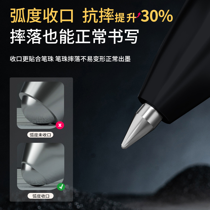 Presione con fuerza el bolígrafo neutro resistente a la caída de 0.5 mm King Kong presione el bolígrafo para los estudiantes que escriben para el examen de preparación de la oficina de negocios