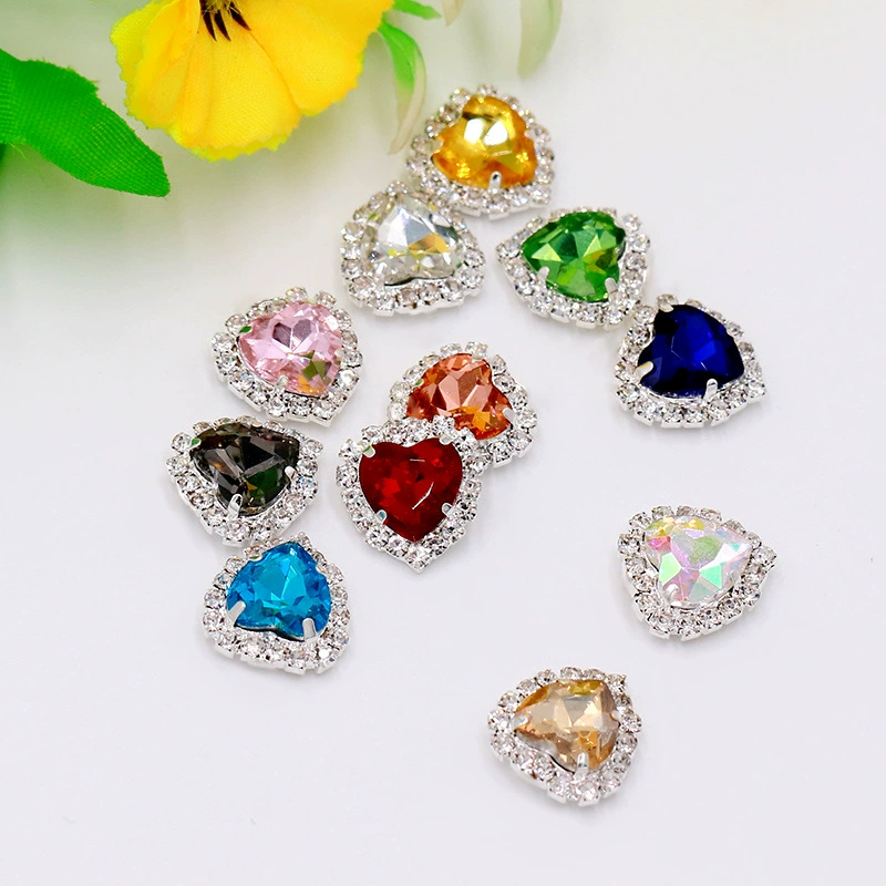 Love Taoxin Hand Slim Diamond Crystal Crystal Block Glass Grab Di Di Clothing Accessories Wedding Handmade Materials