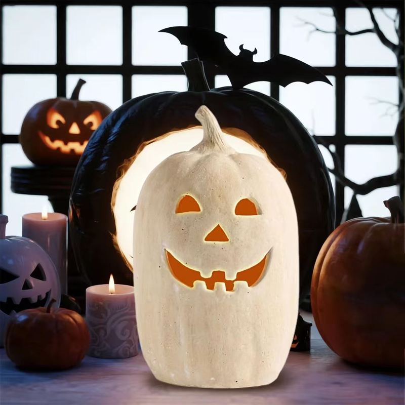 Handmade Terracotta Jack O' Lantern树脂南瓜灯南瓜灯|undefined