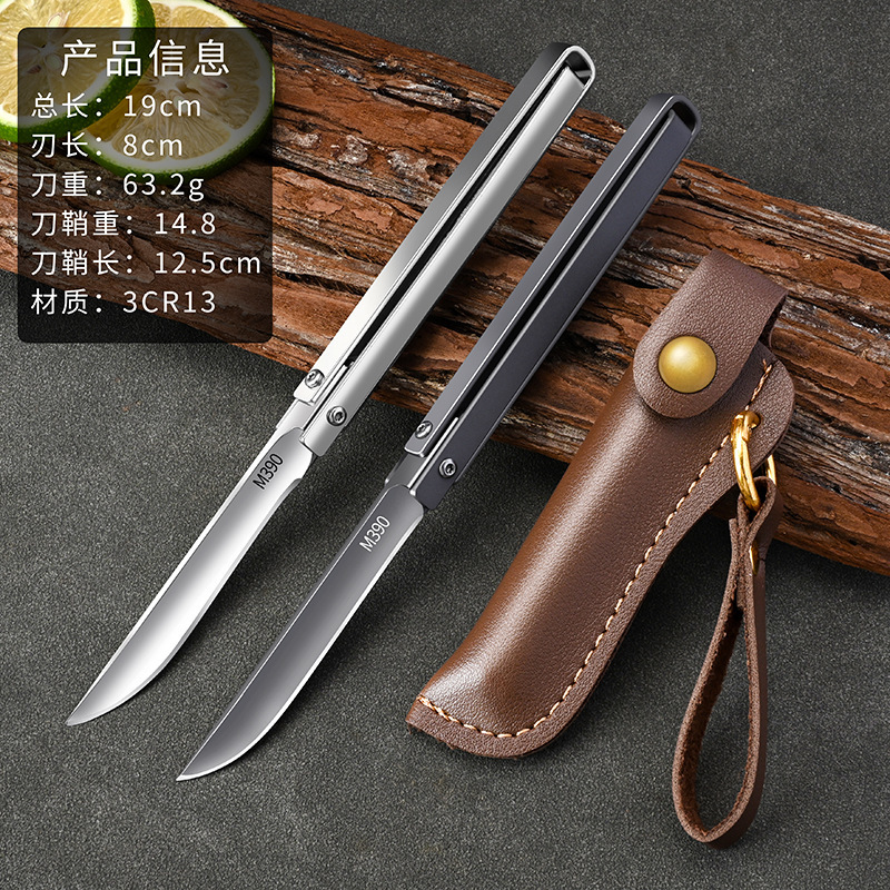 Cuchillo de acero de Damasco cuchillo de fruta portátil cuchillo de fruta portátil cuchillo afilado al aire libre de alta dureza Yangjiang