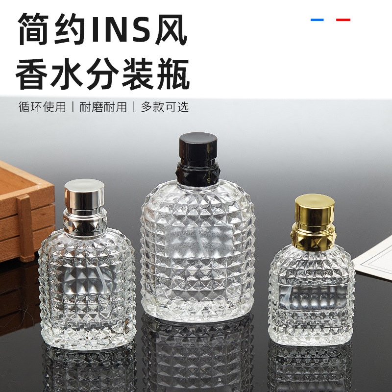 现货螺口玻璃香水瓶透明喷雾瓶化妆品分装瓶小样瓶便携空瓶子批发