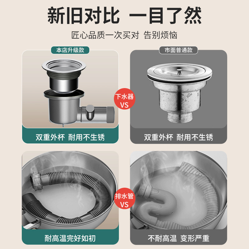 シングルスロット排水管キッチンシンク下水道排水管洗面台超省スペース一体型防臭排水管|undefined