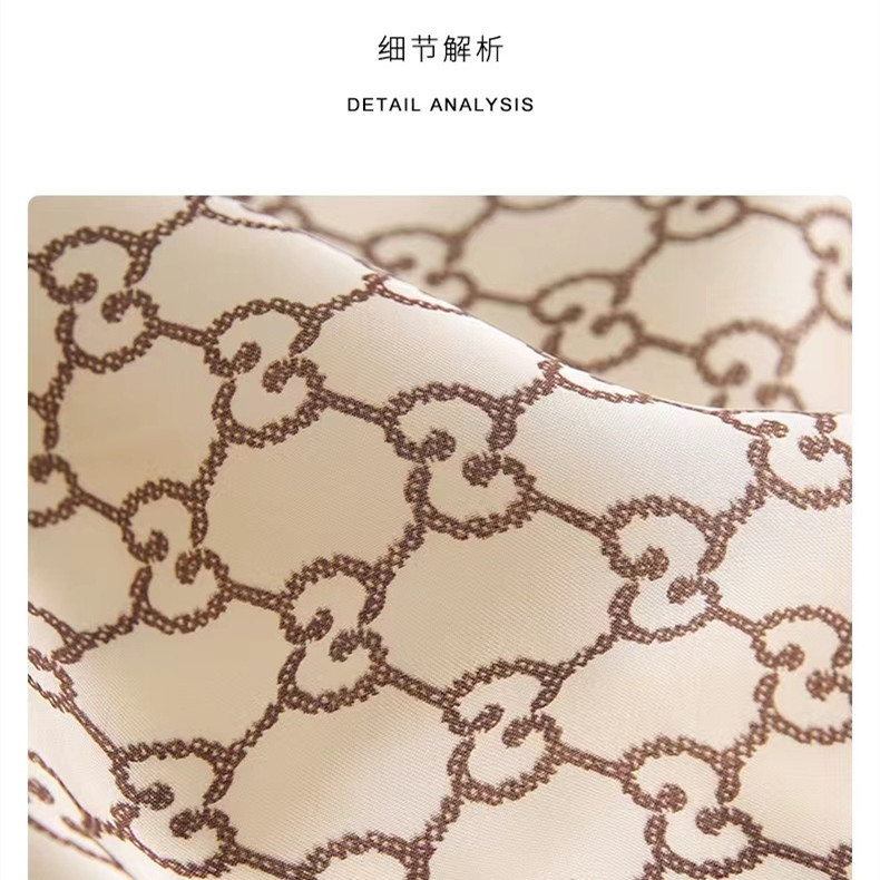 Europa y los Estados Unidos 70cm nuevo bufandas cuadradas bufandas de seda de primavera y otoño bufandas de viaje bufandas profesionales para el pelo con seda simulada