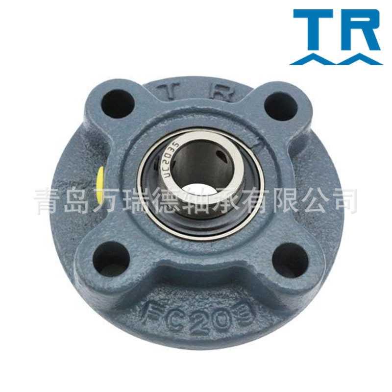 东莞TR轴承 UCF208 带方形座外球面轴承 UCFL205 免维护轴承