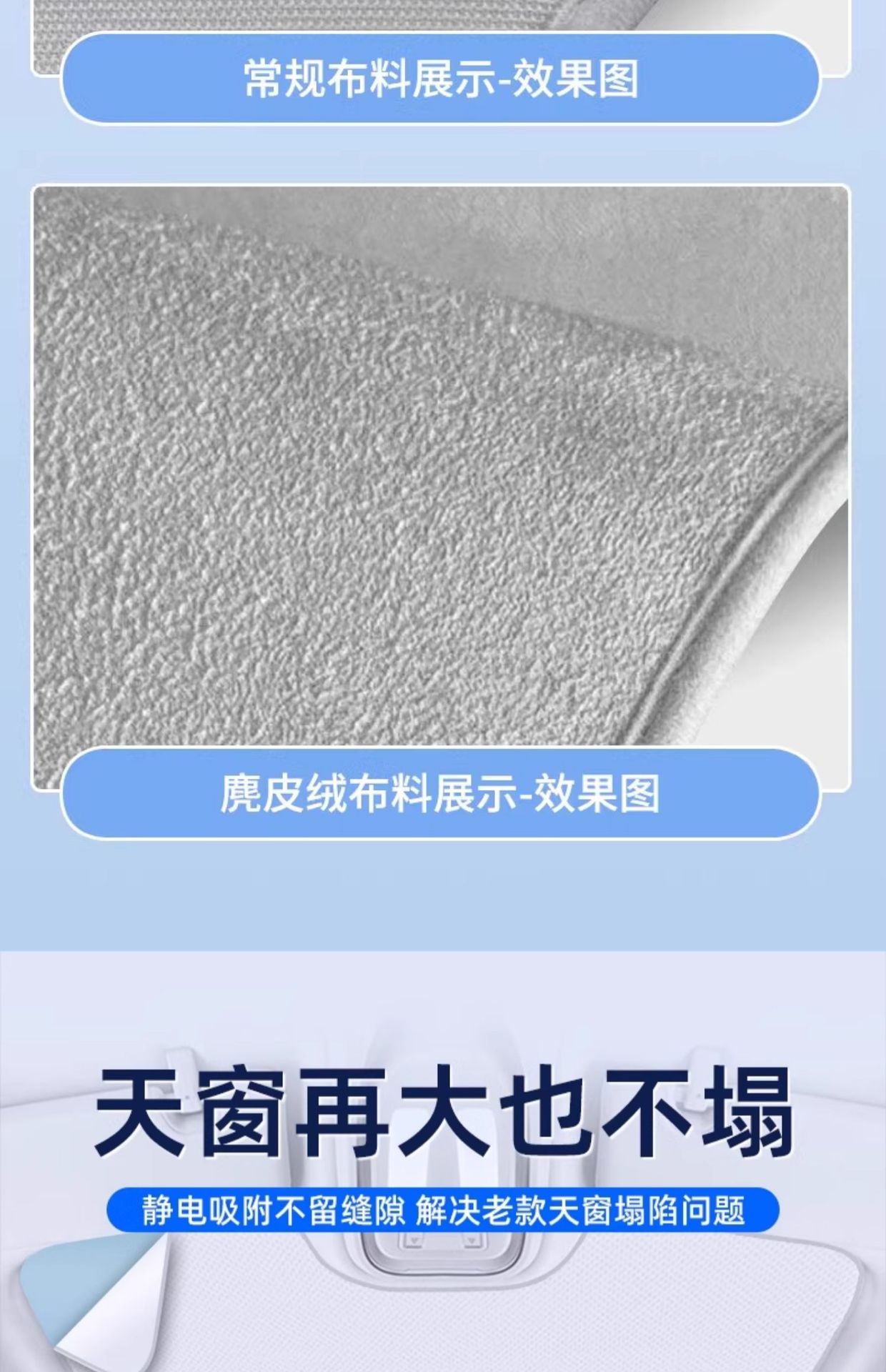 Suitable for Mercedes-Benz Glc300 Sunshade, C260L Sunroof, Gla Sunshade, E300 Roof Sunshade, Electrostatic Adsorption
