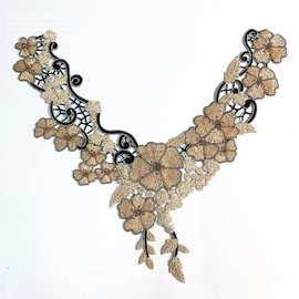 好物外贸单立体刺绣水溶花边布贴衣服裤子旗袍服装DIY装饰领花