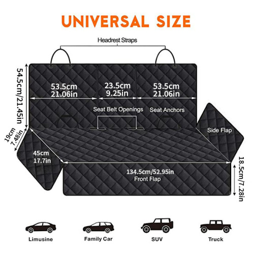 Pet seat for car, back seat pet mat, durable and scratch-resistant, suitable for cats and dogs, anti-scratch and waterproof, rear seat car pet mat