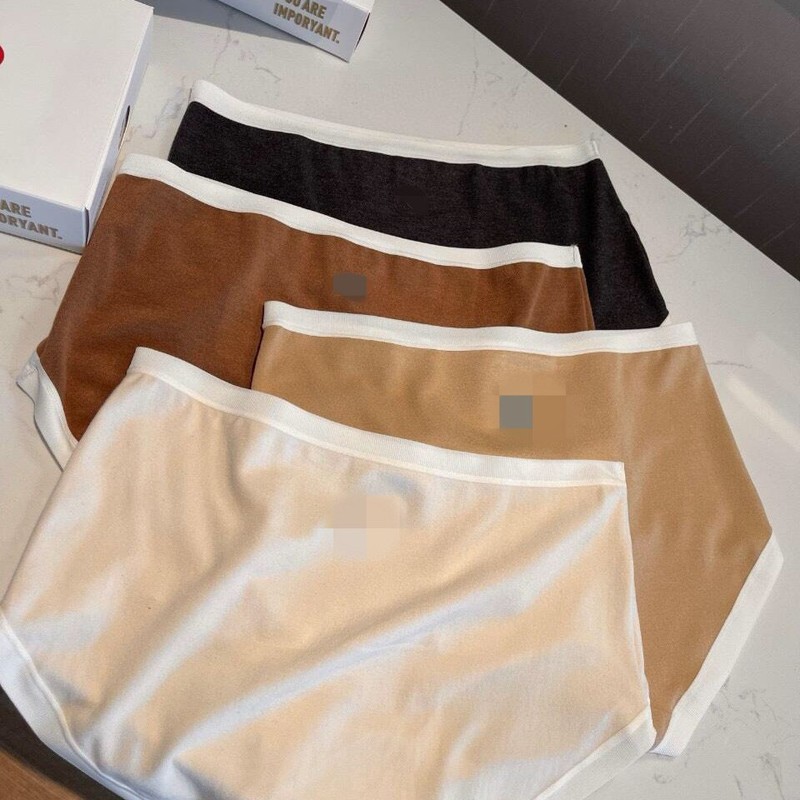 LuLu ルル イミテーション カシミア レディース 下着 4 パック 両面起毛 暖かく快適で通気性のあるミッドウエスト ブリーフ|undefined