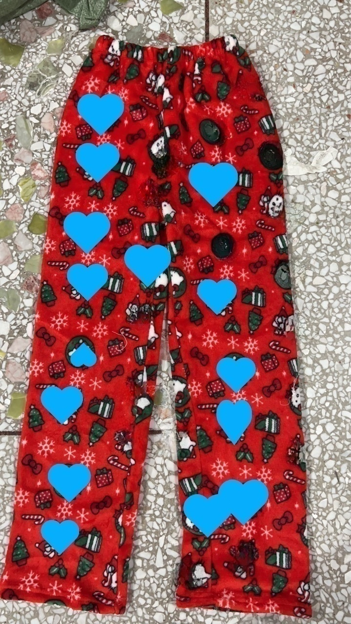 Dibujos Animados KT gato impreso pijama pantalones gruesos de coral de las mujeres de lana de otoño e invierno casa casual franela pijama pantalones gatito desgaste exterior