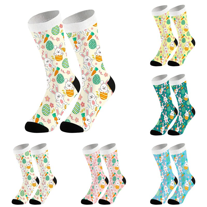Zst Fun Easter Socks Cartoon Cute Personality Trendy Socks European and American Men and Women Foreign Trade Amazon Sports Couple Socks Zst Fun Easter Socks Cartoon Cute Personality Trendy Socks European and American Men and Women Foreign Trade Amazon Sports Couple Socks