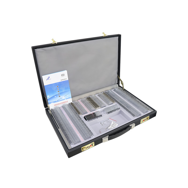 Huahui optometría lente caja 266 optometría placa gran apertura óptica insertar caja metal anillo optometría caja con certificado de registro