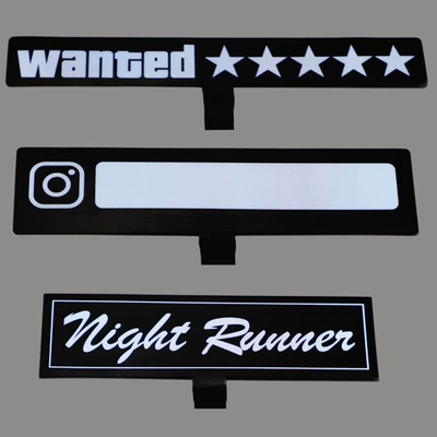stickers car window glowing decoration – Cold light sheet