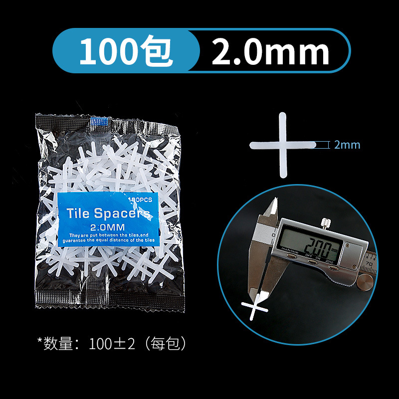 Cruz del azulejo 1,5/2mm3mm pavimentación azulejo de piso Cruz tarjeta de plástico caucho grano costura clip de retención localizador