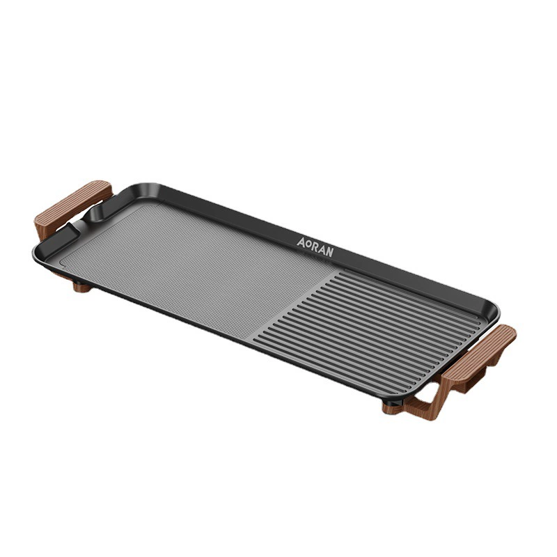 Бытовая корейская кастрюля Aoran для горячего горшка и барбекю, универсальная кастрюля, многофункциональная машина для барбекю, внутренняя плита, бездымный электрический гриль