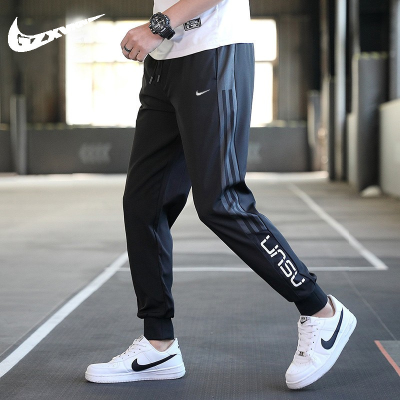 Explosions Quick-drying Pants Men's Summer Ice Silk Ankle-length Pants Ultra-thin Casual Pants Men's Sports Pants Small Leg Trendy Pants