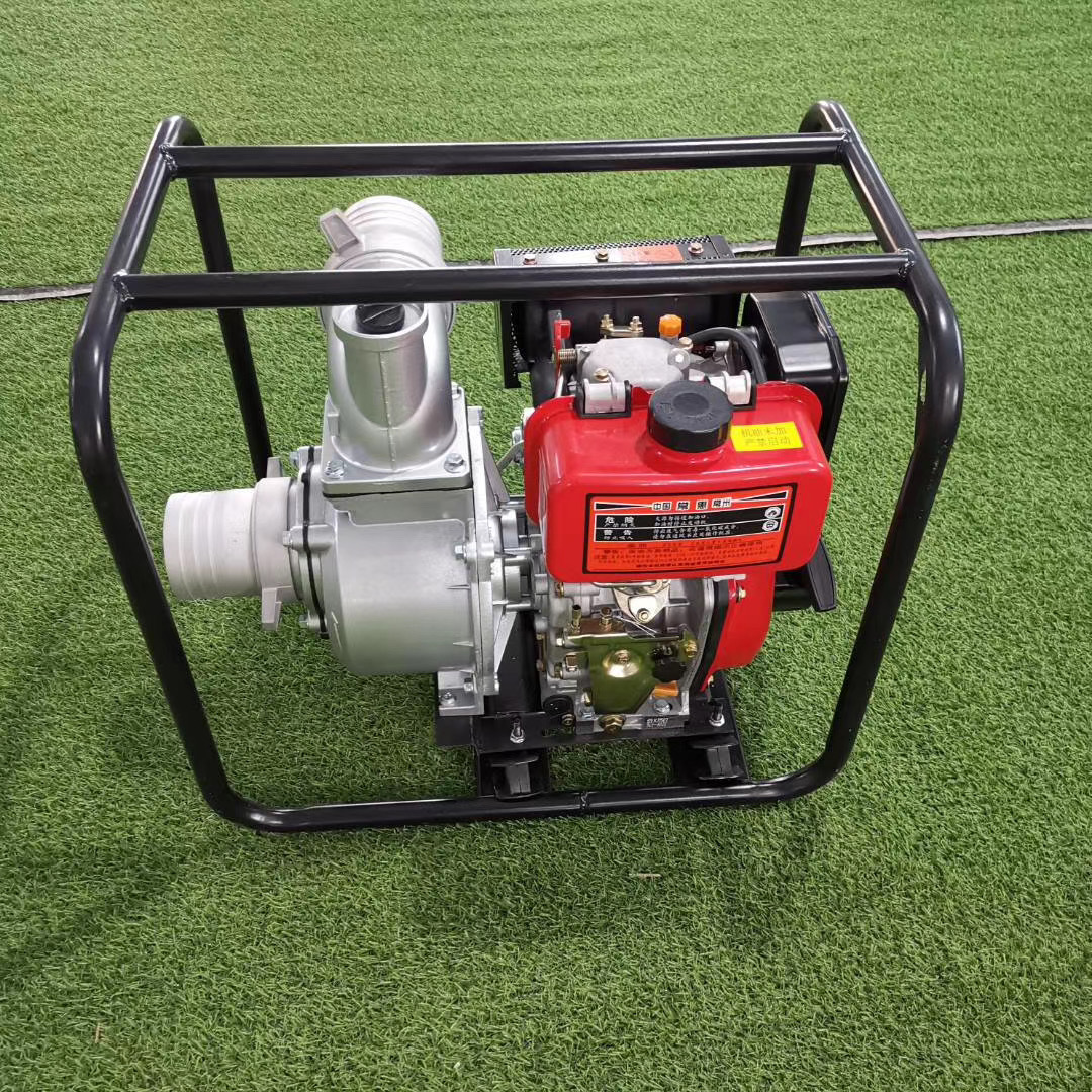 鲁强2寸3寸4寸6寸柴油抽水机 大流量300立方柴油发电机抽水泵自吸