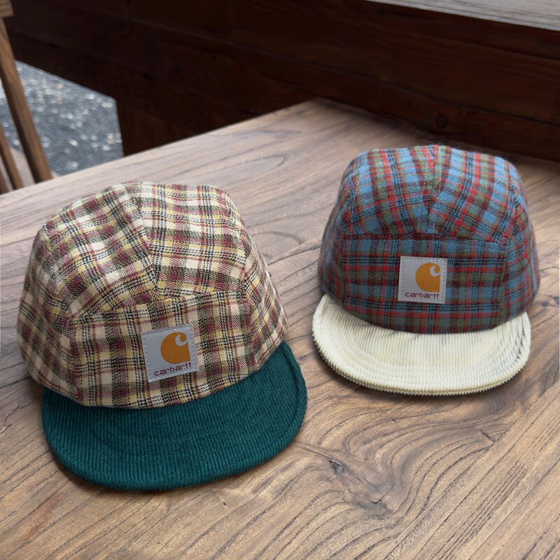 American-Style Dopamine Color-Blocking Retro Plaid Soft-Brimmed Baseball Cap Street Hip-Hop Outdoor Trendy Trucker Hat