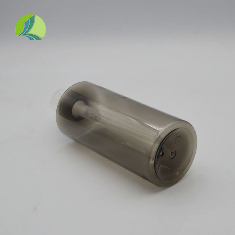 供应大容量550ml灰色透明洗手液瓶PET塑料洗发水瓶带泵头喷瓶