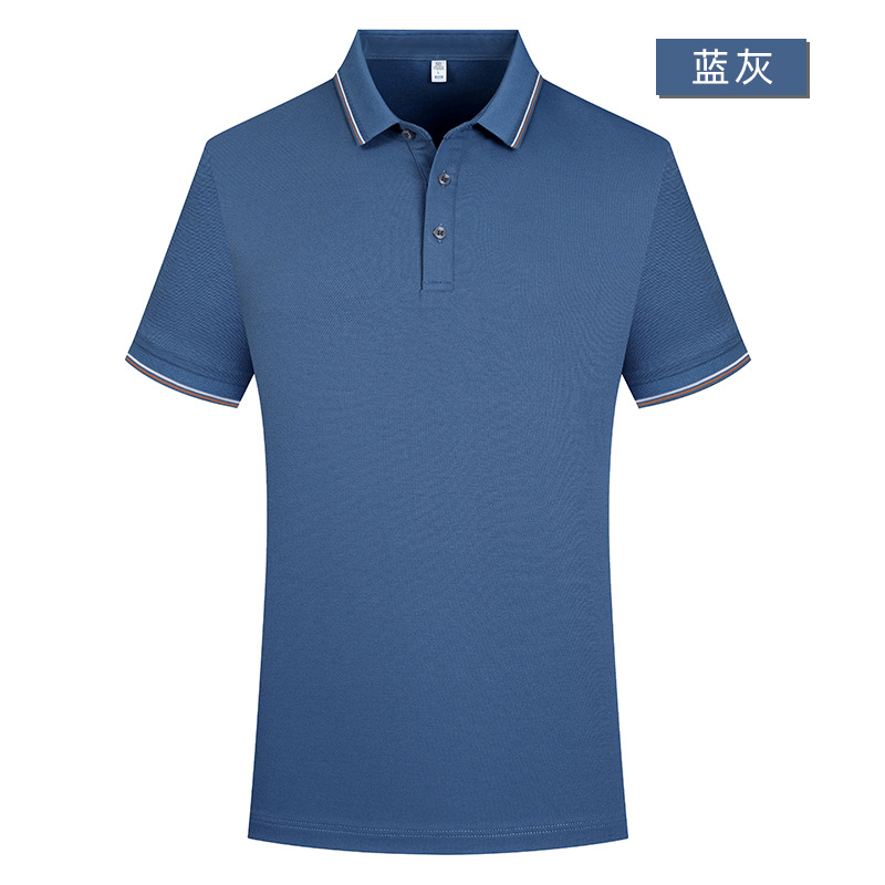 Xinjiang de fibra de algodón de fibra larga Sorona 5A antibacteriano de alta calidad camisa de polo logotipo personalizado de manga corta ropa de trabajo monos