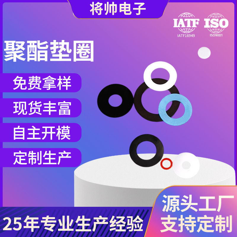 耐高温聚酯垫圈电机专用尼龙聚酯绝缘垫圈机械设备配件耐用定 制