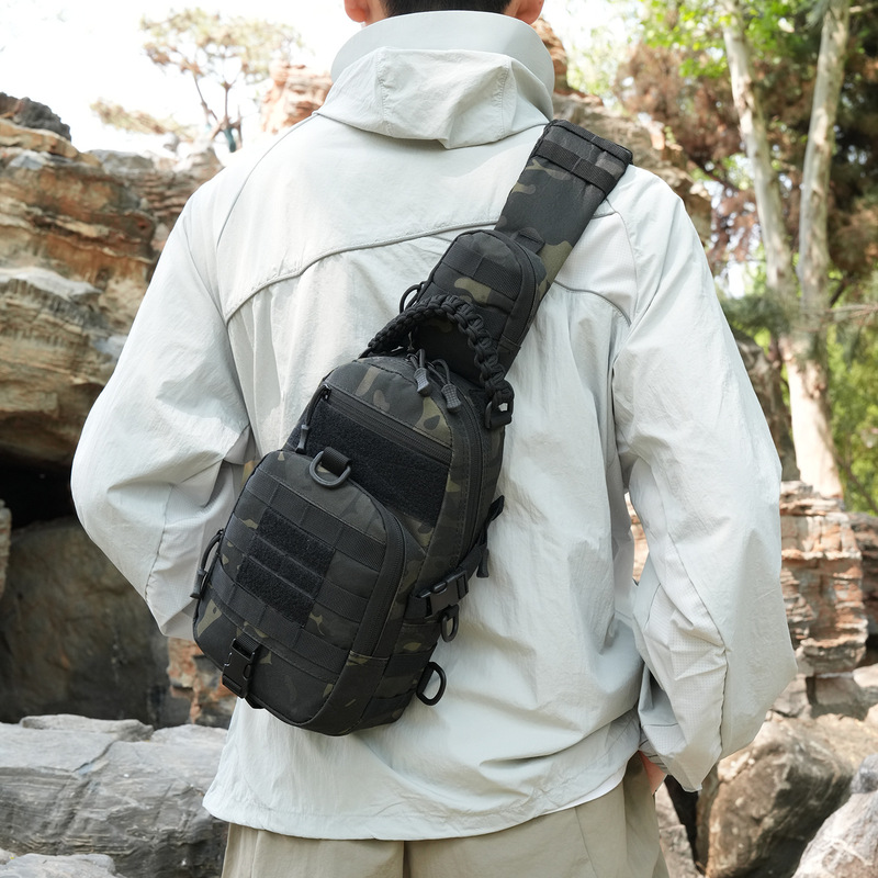 Amazon Chest Bag Men's Oxford Cloth Outdoor Sports Tactical Shoulder Crossbody Bag Multi-Functional Fishing Lure Bag Wholesale Amazon Chest Bag Men's Oxford Cloth Outdoor Sports Tactical Shoulder Crossbody Bag Multi-Functional Fishing Lure Bag Wholesale