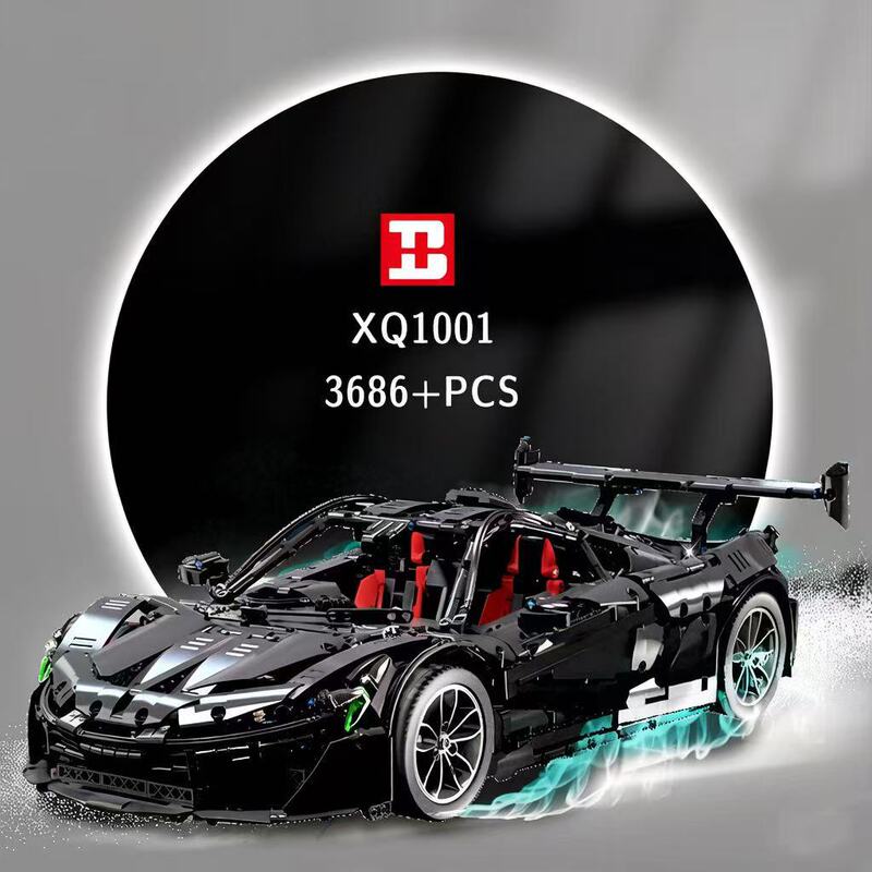 Compatible with Lego Mclaren Black Warrior Building Block Sports Car Xinyu Xq1001 Assembly Toy Compatible with Lego Mclaren Black Warrior Building Block Sports Car Xinyu Xq1001 Assembly Toy