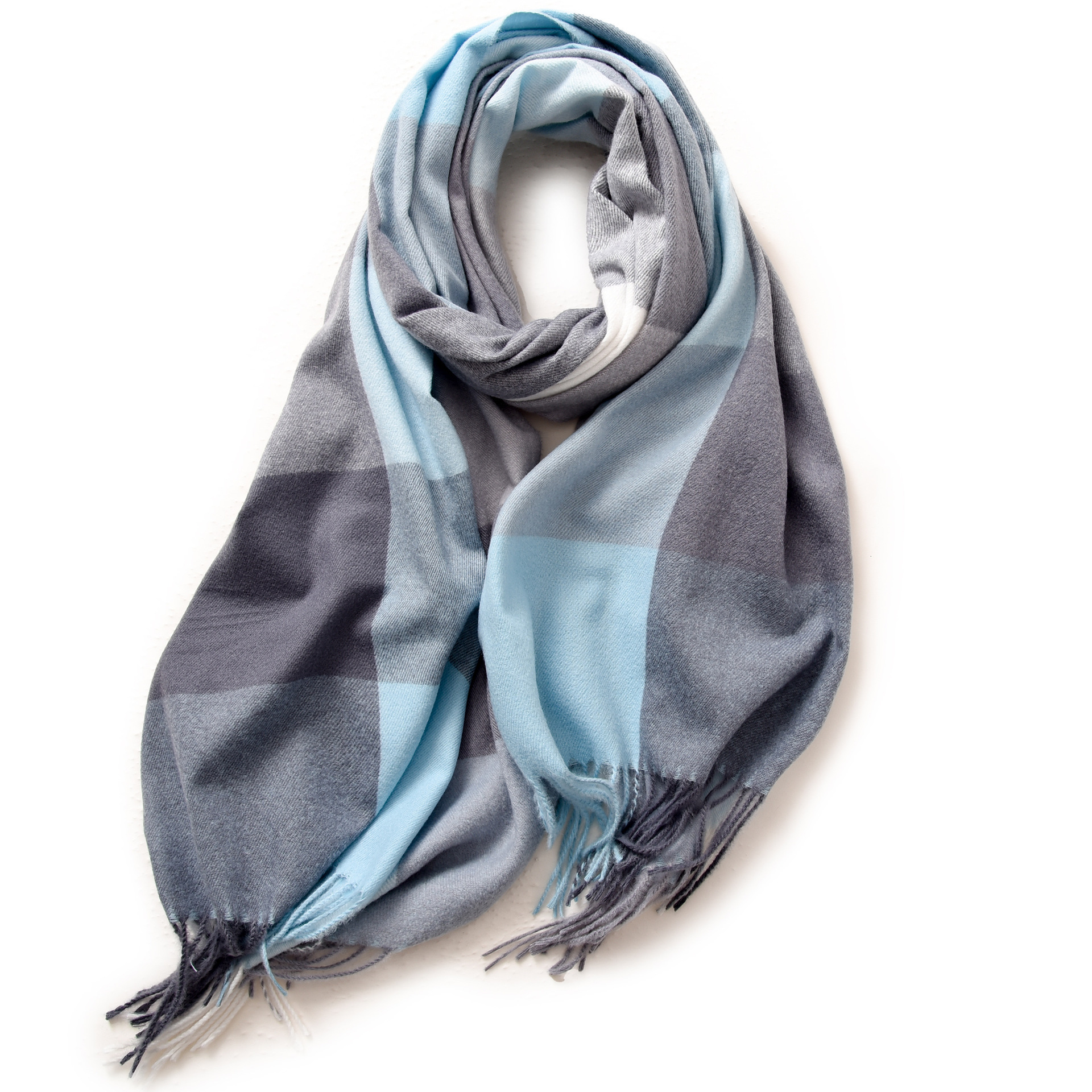 Buñuelo a cuadros para mujeres de otoño y invierno explosión de cachemira caliente buñuelo de oficina con buñuelo de alta calidad para mujeres de invierno