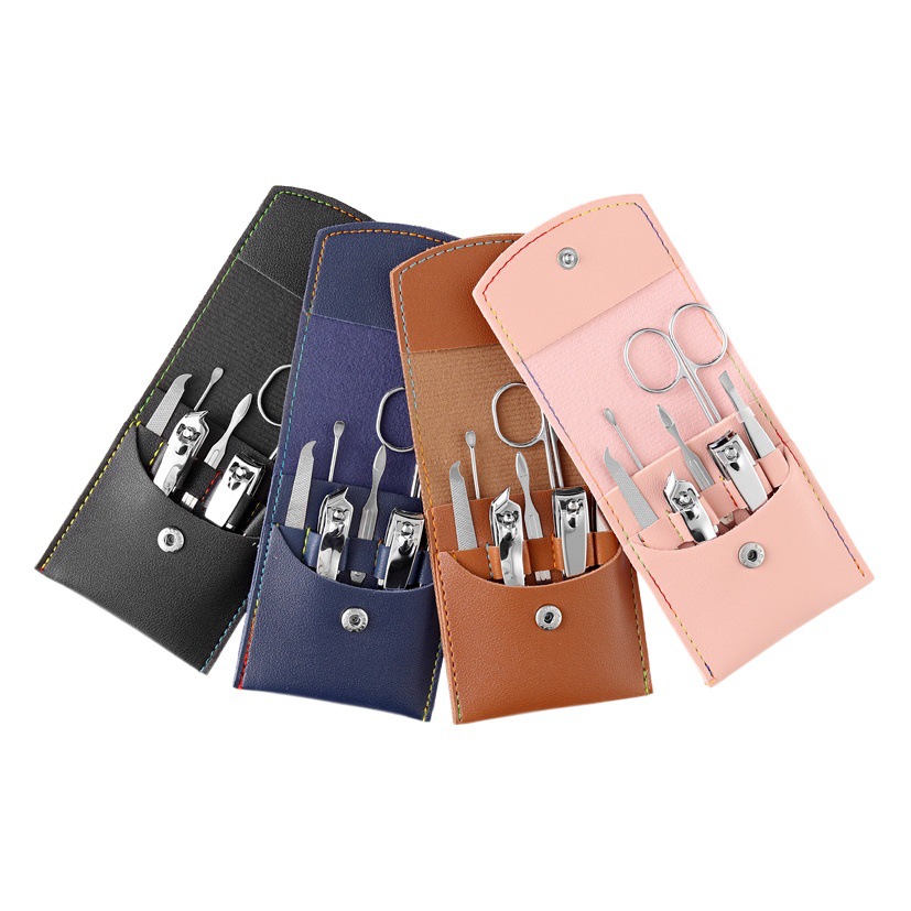 Nail Scissors Set, Manicure, Beauty and Manicure Tools Set, Nail Clippers, 7-Piece Set, Foldable Bag, Customizable Logo