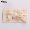 Summer advanced hair accessory, children's nylon headband with bow, high-quality style