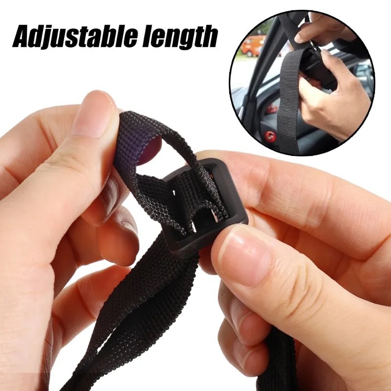 Car Window Fixed Upper and Lower Armrests, Car Auxiliary Pull Rings, Car Door Handle Pull Straps for Disabled People